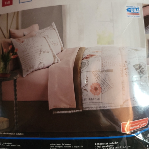 mainstays paris bedding